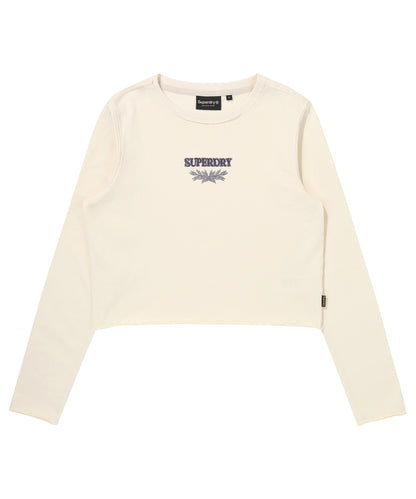 W Washed Raw Cut Long Sleeve - Cream