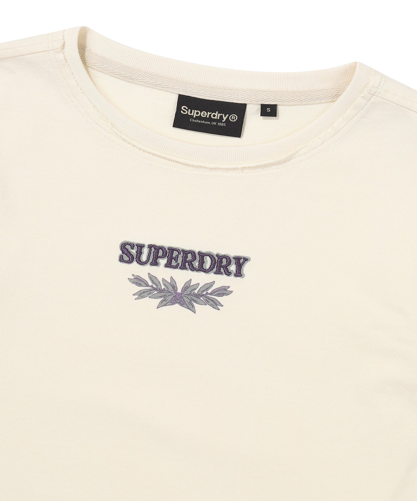 W Washed Raw Cut Long Sleeve - Cream
