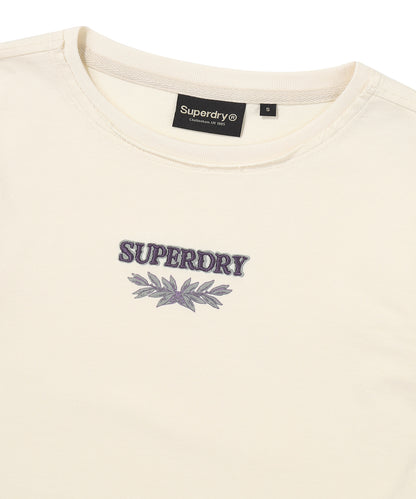 W Washed Raw Cut Long Sleeve - Cream