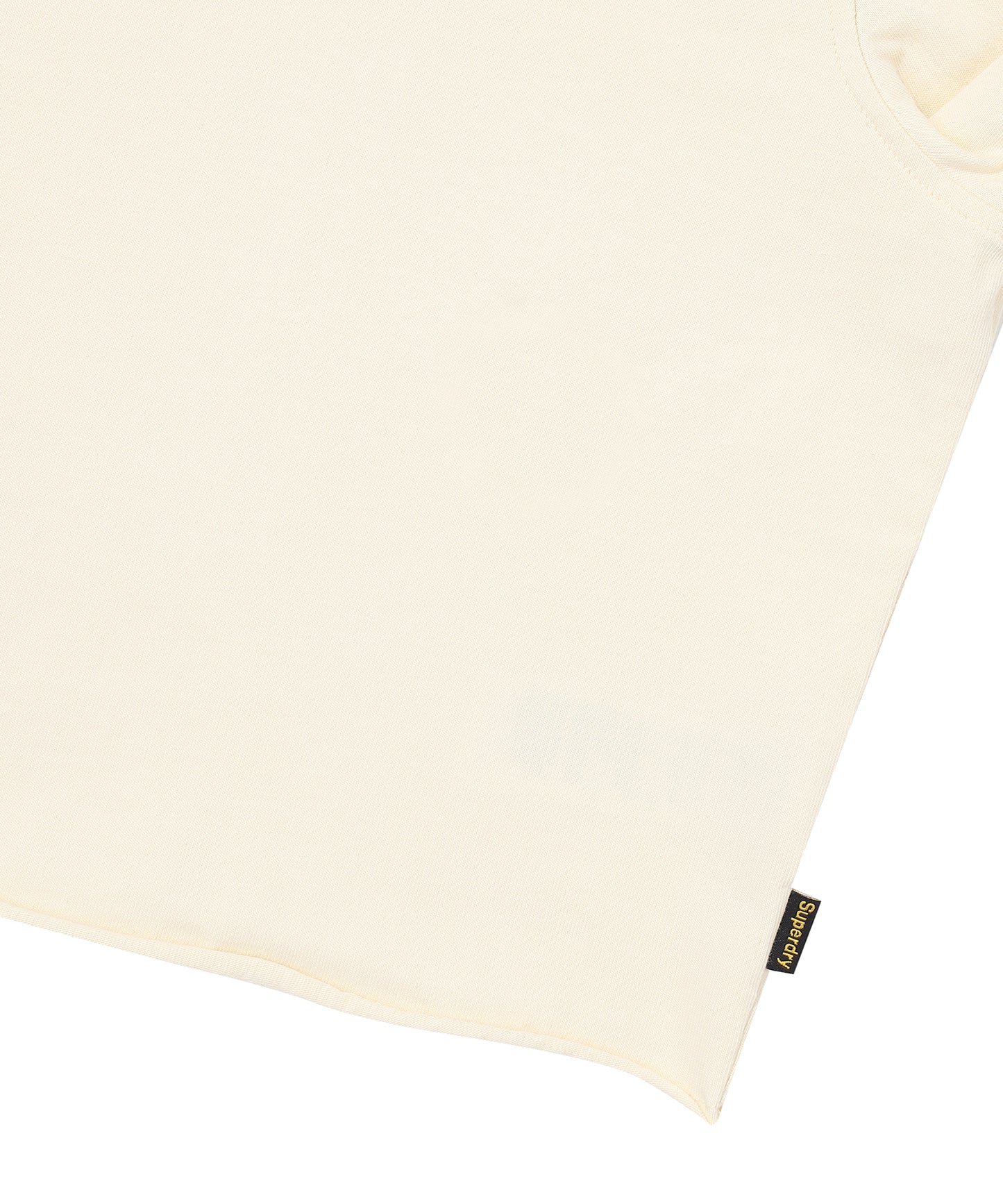 W Washed Raw Cut Long Sleeve - Cream