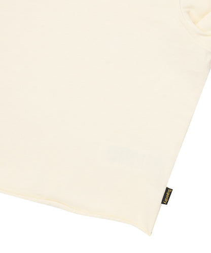 W Washed Raw Cut Long Sleeve - Cream