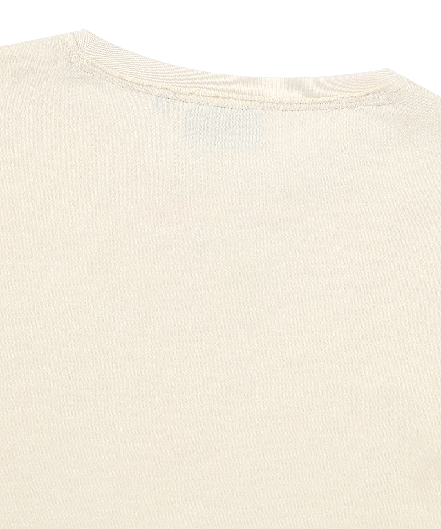 W Washed Raw Cut Long Sleeve - Cream