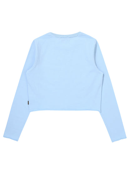 W Washed Raw Cut Long Sleeve