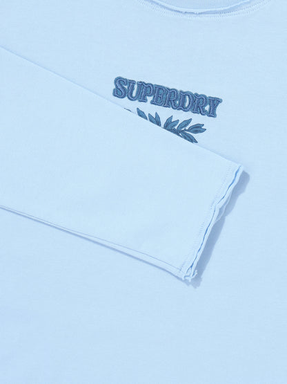 W Washed Raw Cut Long Sleeve