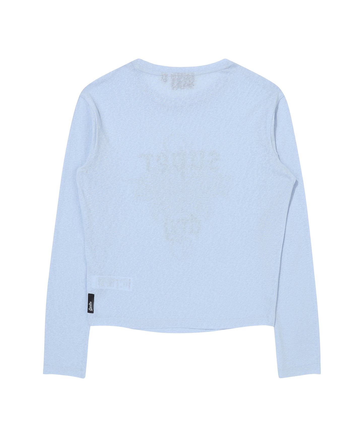 W Indie Sleaze Long Sleeve - Grey/Blue