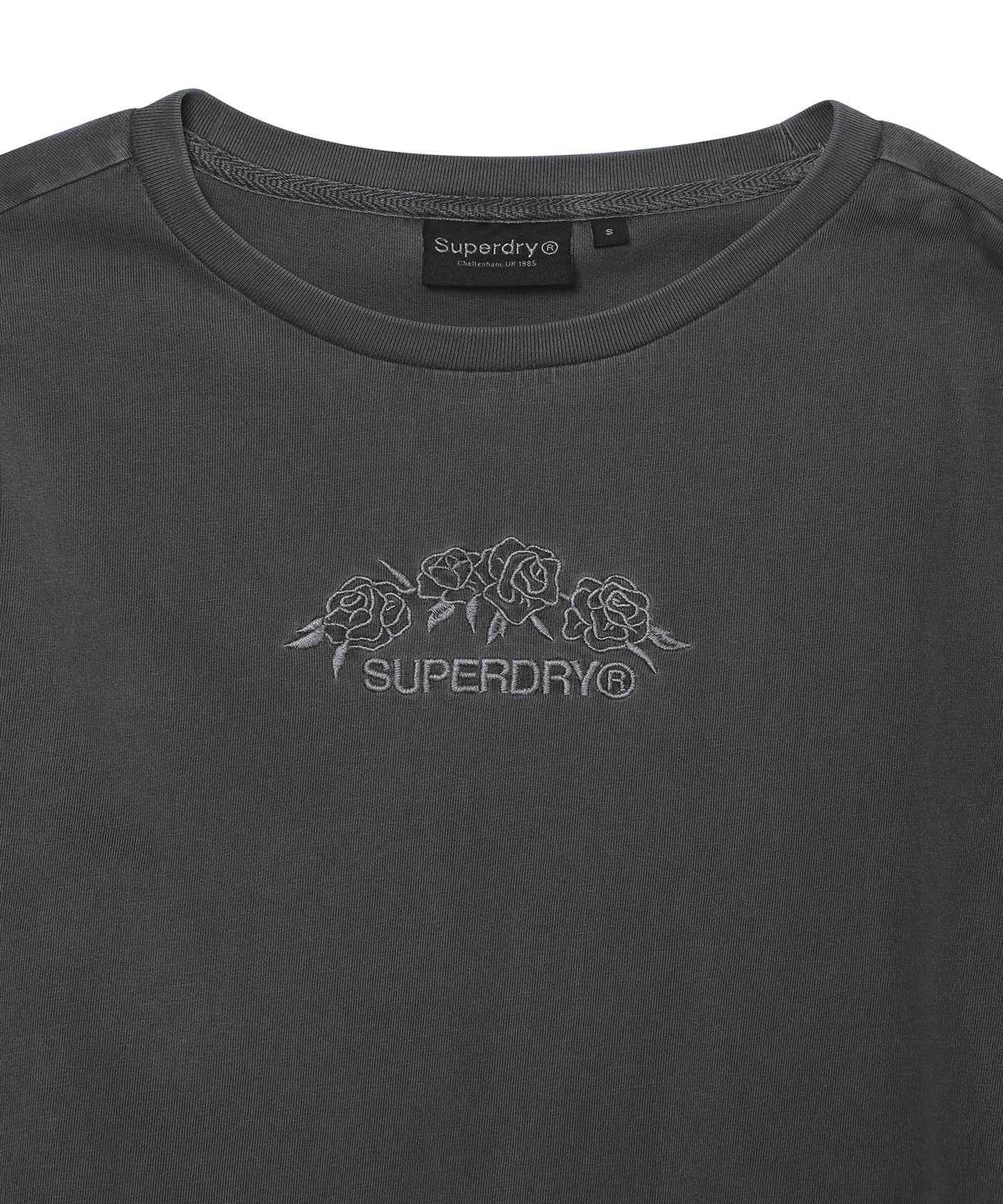 W Flower Embroidered Long Sleeve