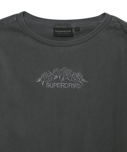 W Flower Embroidered Long Sleeve