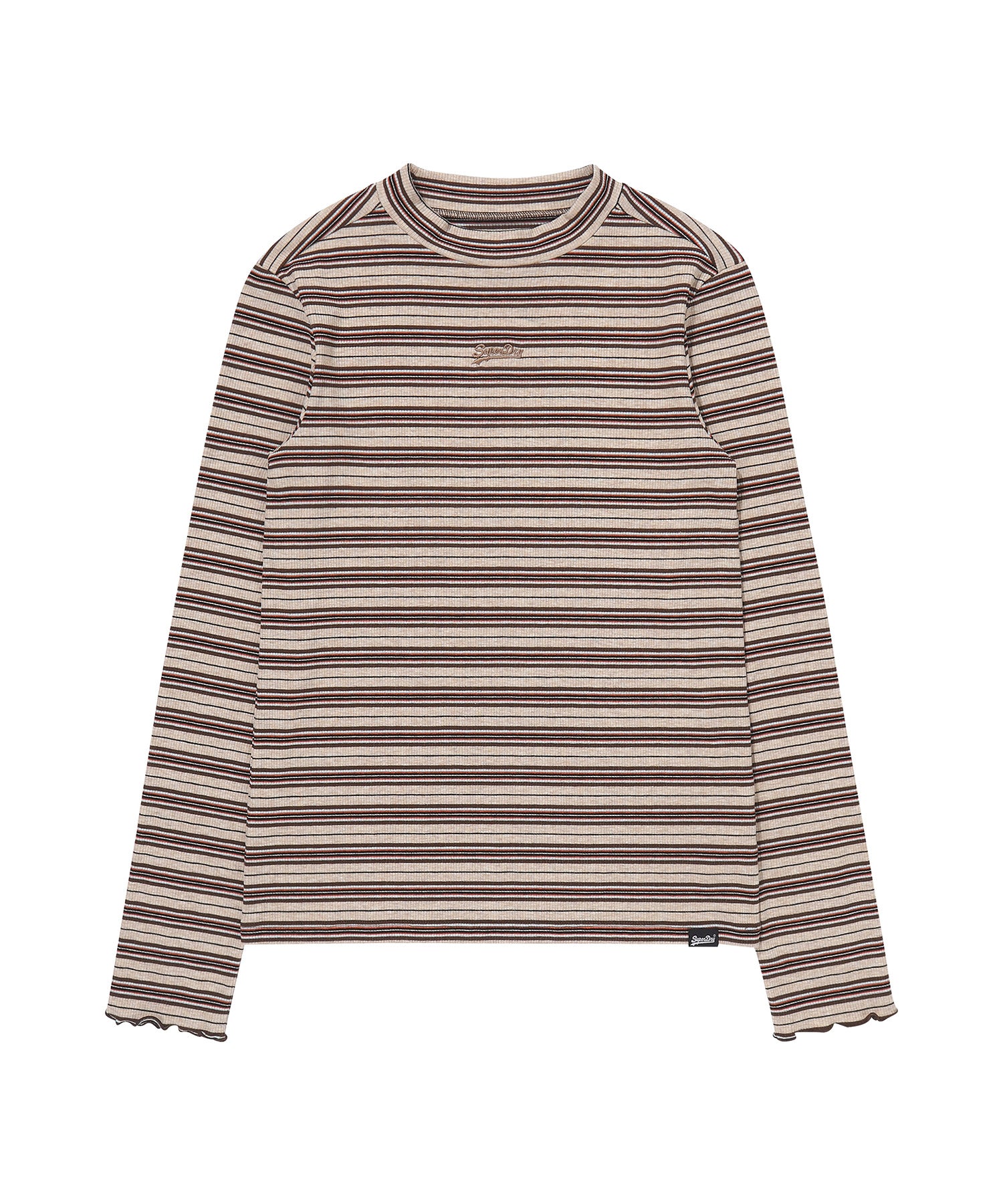 W Half-Neck Stripe Long Sleeve