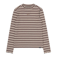 W Half-Neck Stripe Long Sleeve