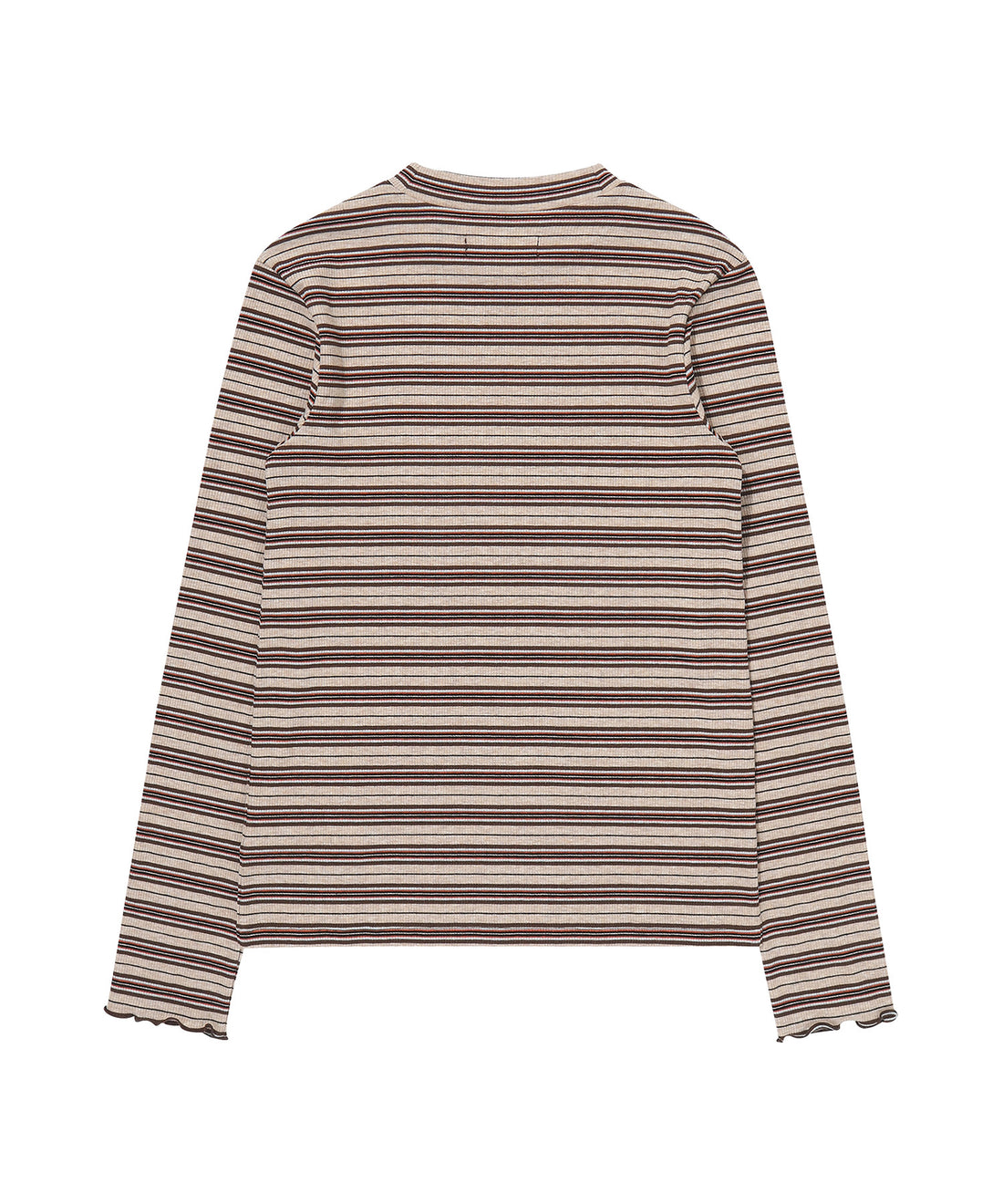W Half-Neck Stripe Long Sleeve