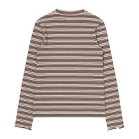 W Half-Neck Stripe Long Sleeve