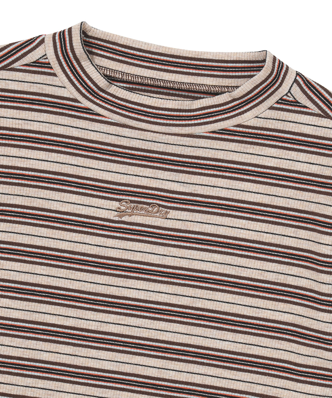 W Half-Neck Stripe Long Sleeve