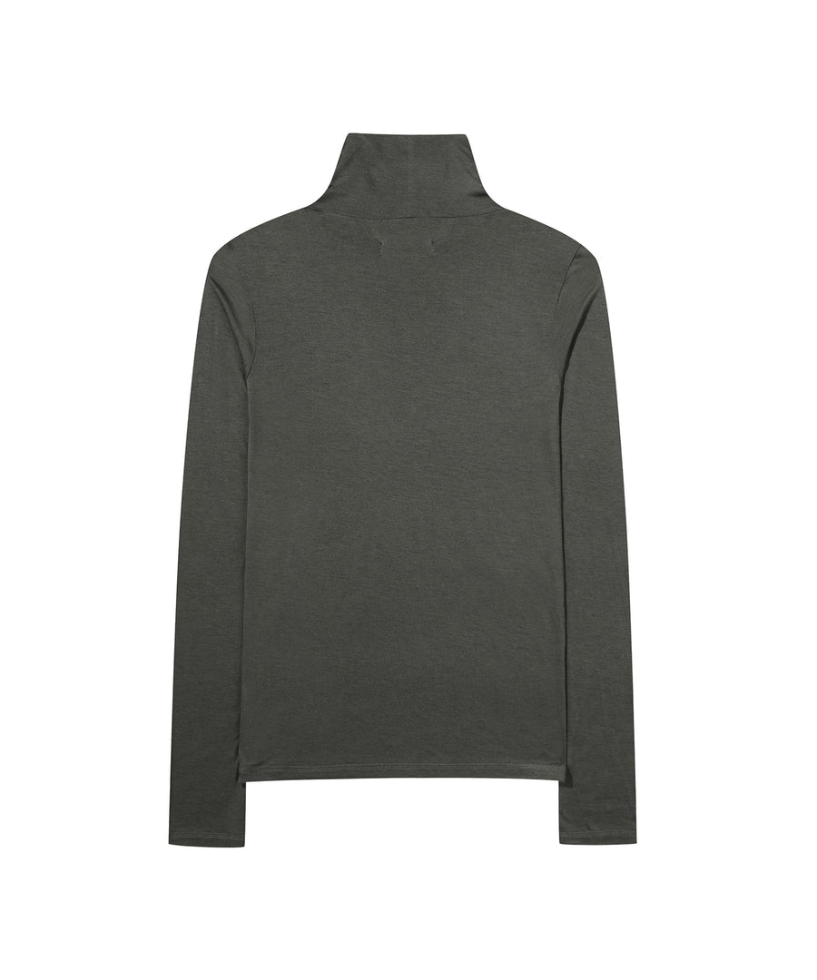 W Half-Neck Graphic Long Sleeve