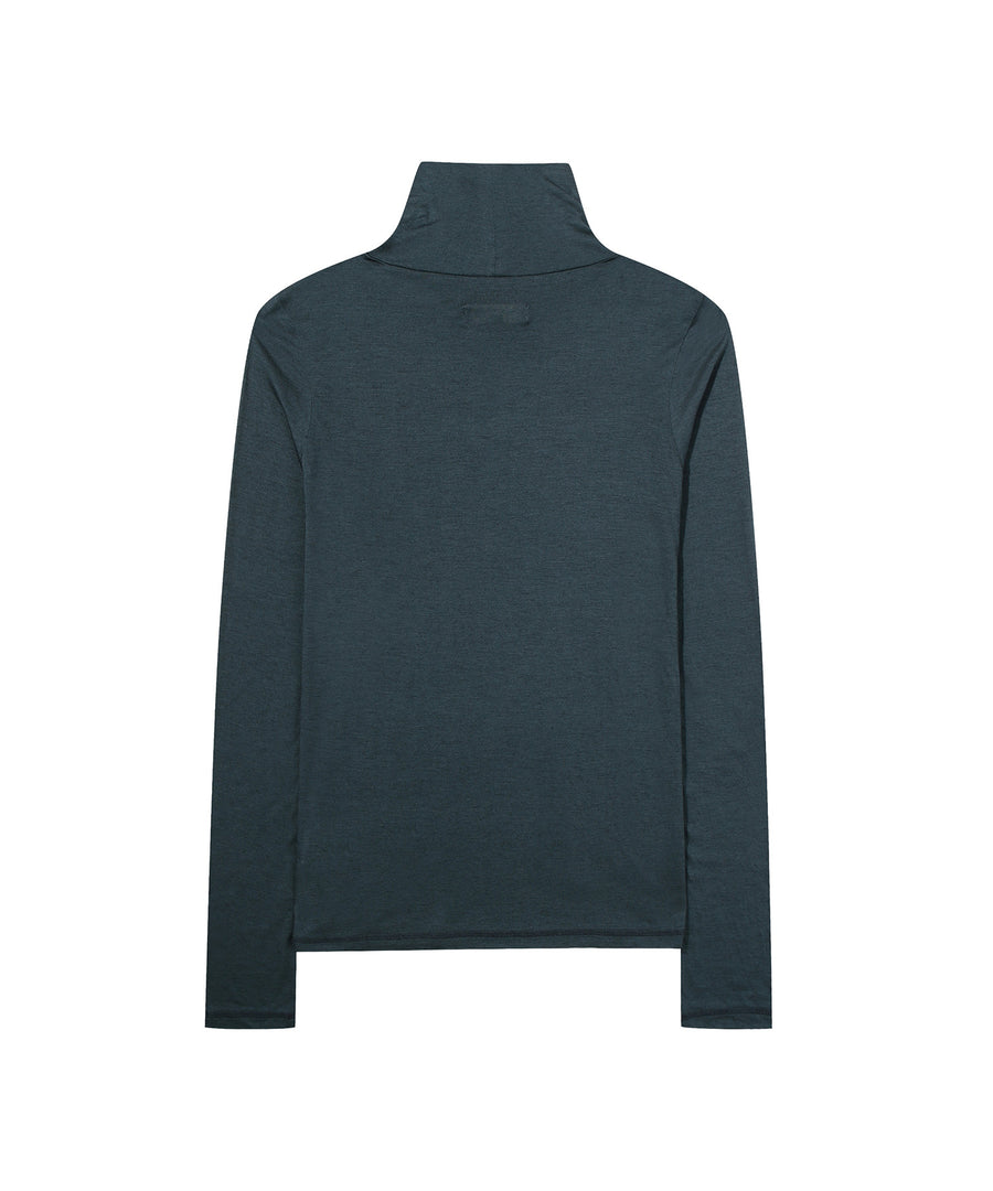 W Half-Neck Graphic Long Sleeve