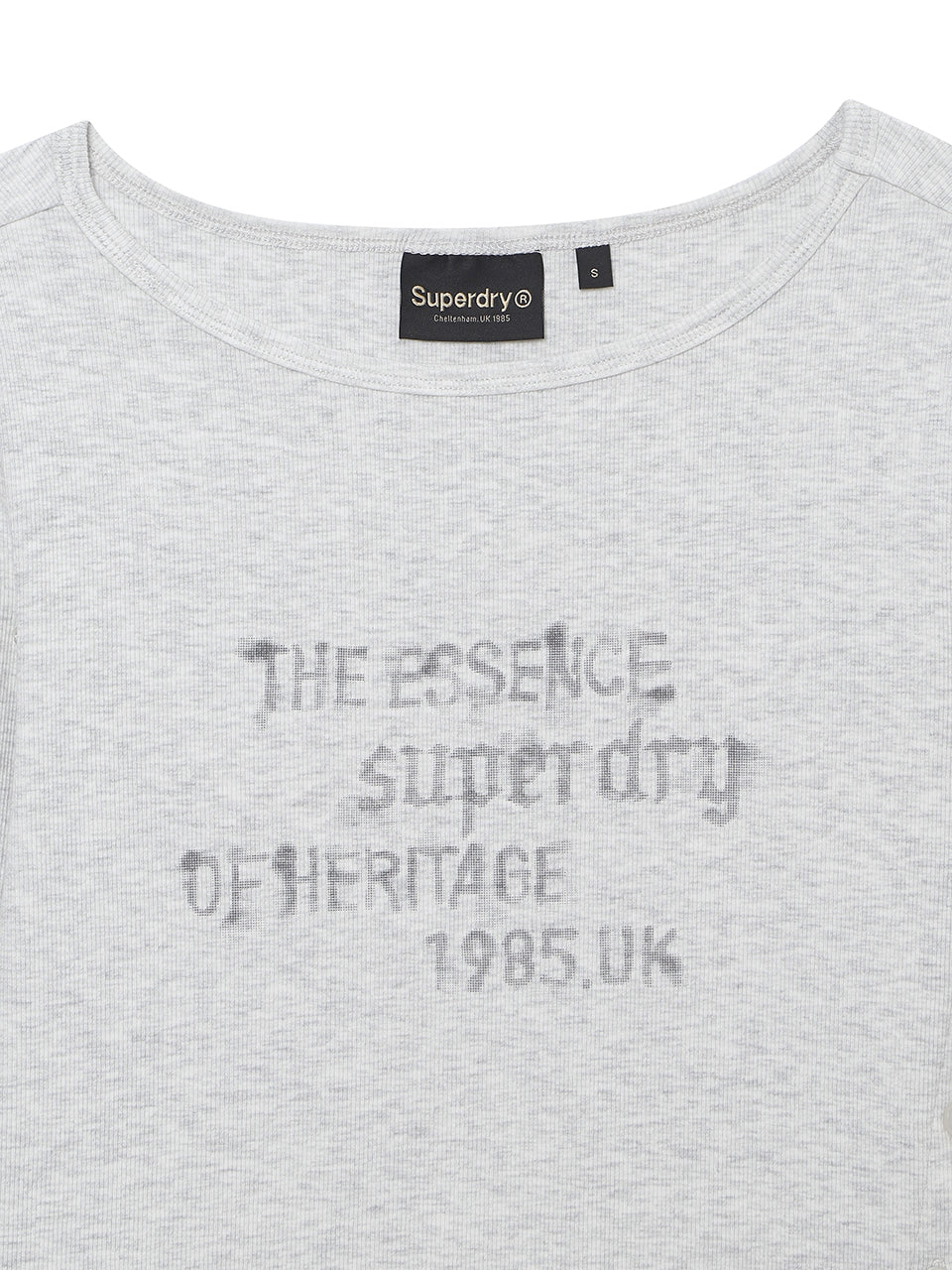 W Side Button Script Ls T-Shirt