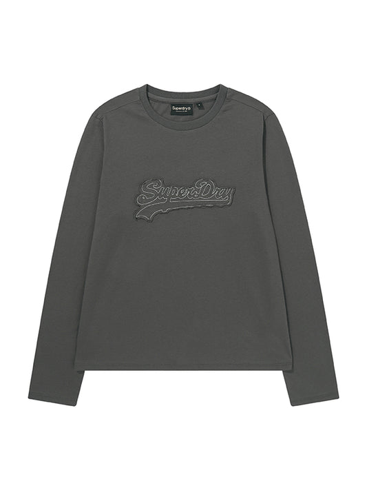 W Logo Applique Ls T-Shirt