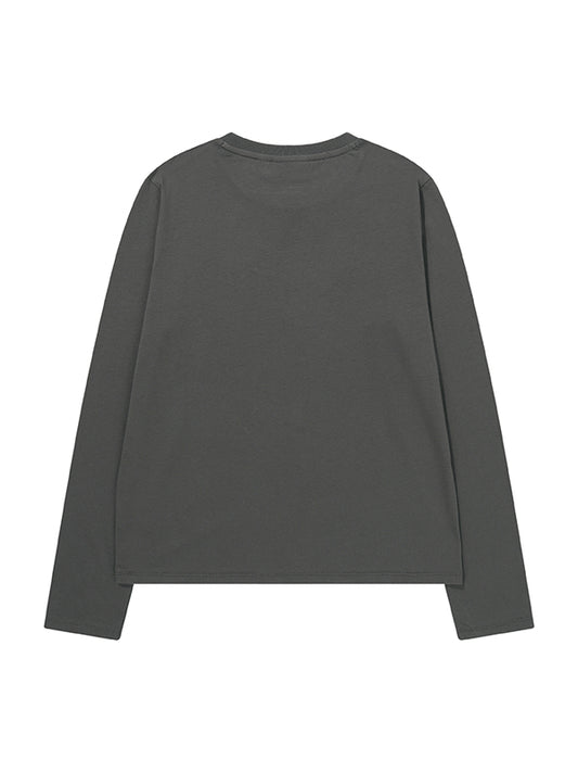 W Logo Applique Ls T-Shirt