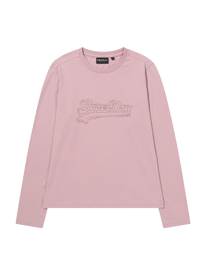 W Logo Applique Ls T-Shirt