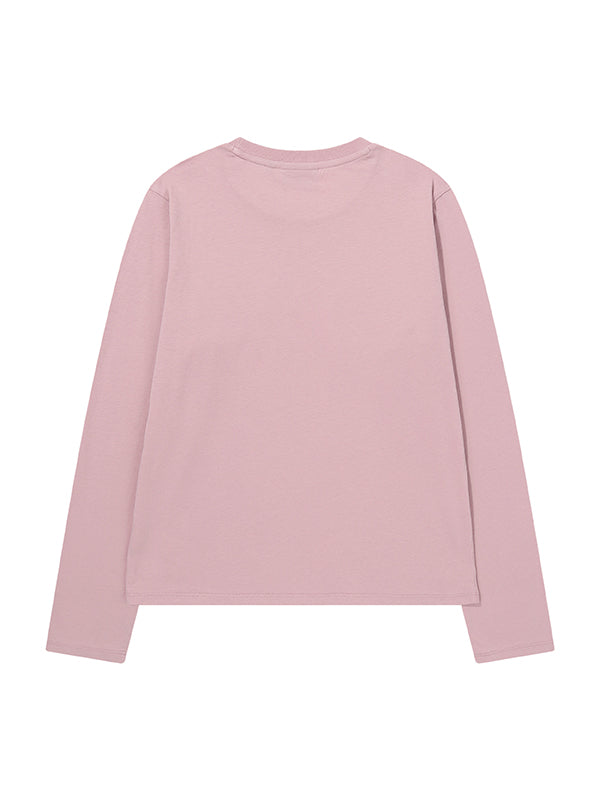 W Logo Applique Ls T-Shirt