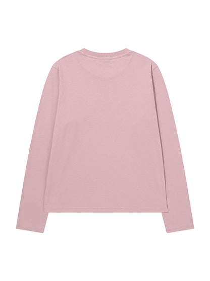 W Logo Applique Ls T-Shirt