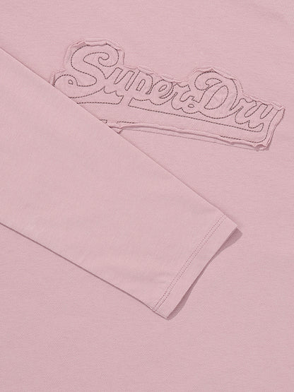 W Logo Applique Ls T-Shirt