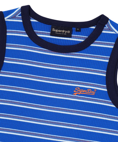 W Essential Stripe Dress - Blue
