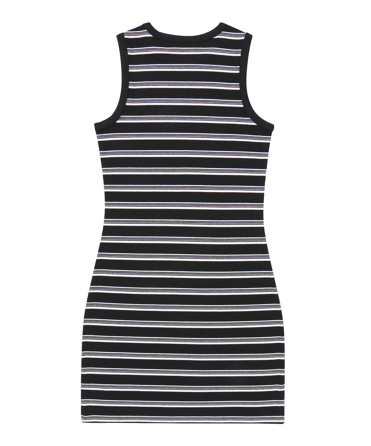 W Essential Stripe Dress - Black