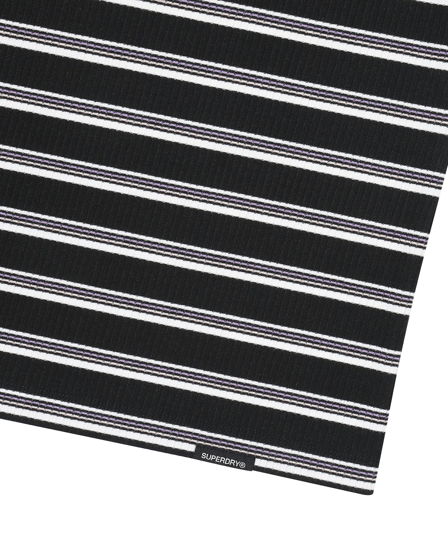 W Essential Stripe Dress - Black