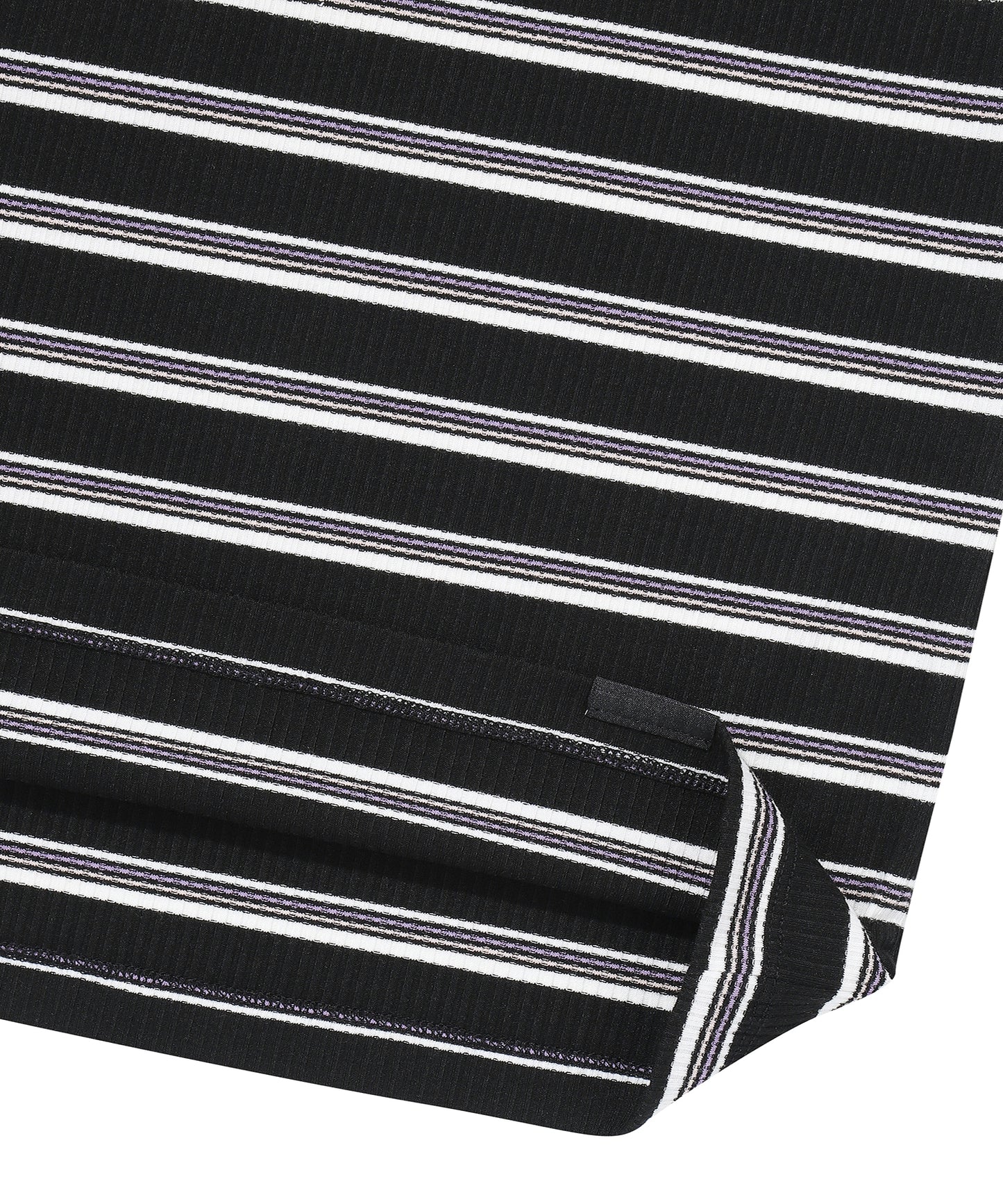 W Essential Stripe Dress - Black