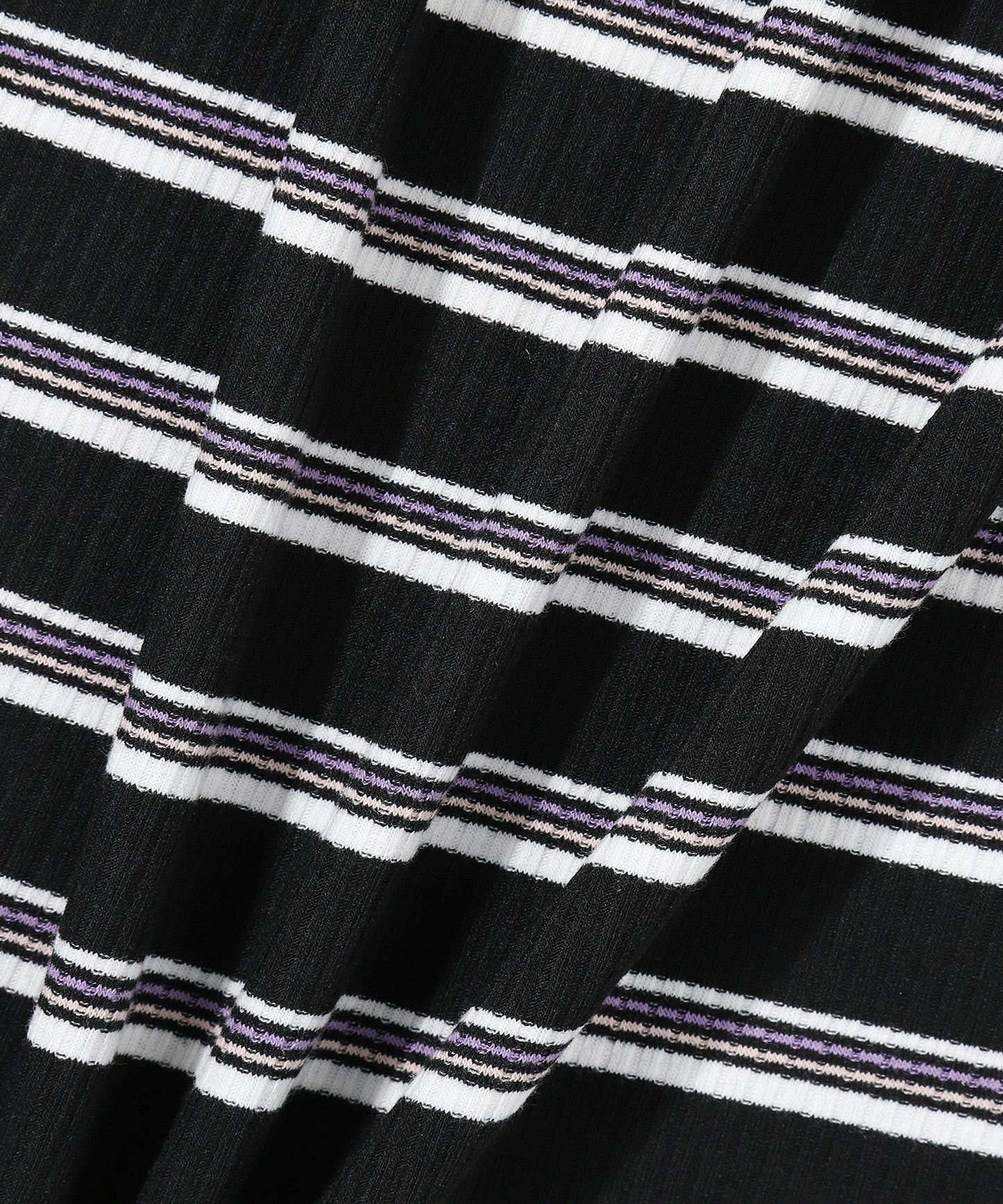 W Essential Stripe Dress - Black