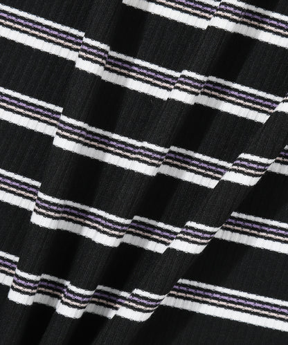 W Essential Stripe Dress - Black
