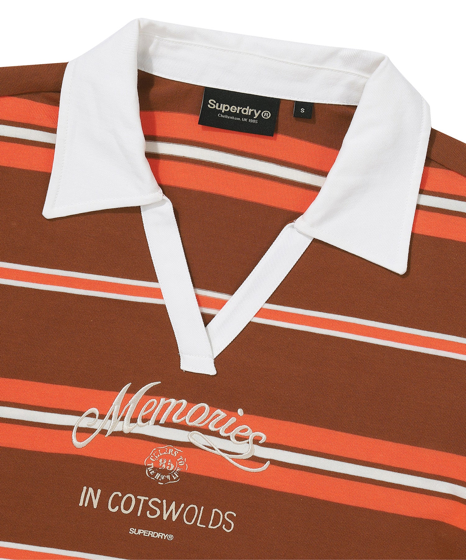 W Stripe Collar Long Sleeve