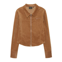 W Corduroy Zip-Up Shirt