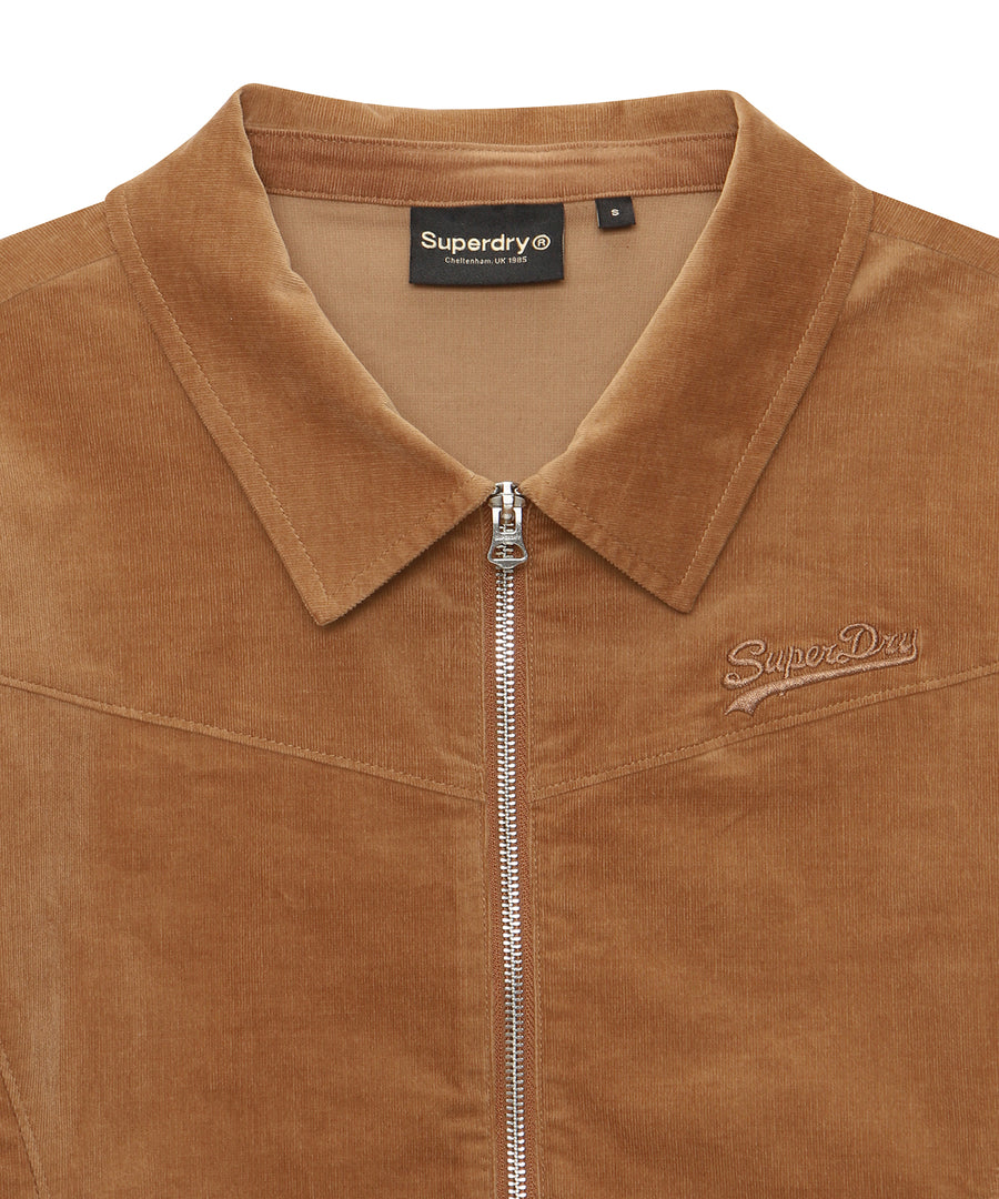 W Corduroy Zip-Up Shirt