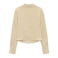 W Corduroy Zip-Up Shirt