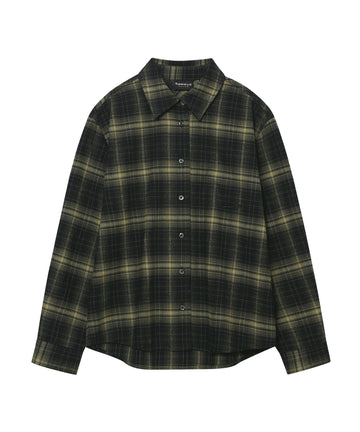 W Oversized Check Shirt