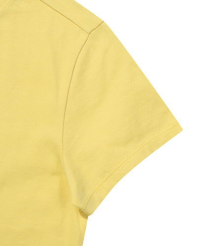 W Vintage Art Crop T-Shirt - Yellow