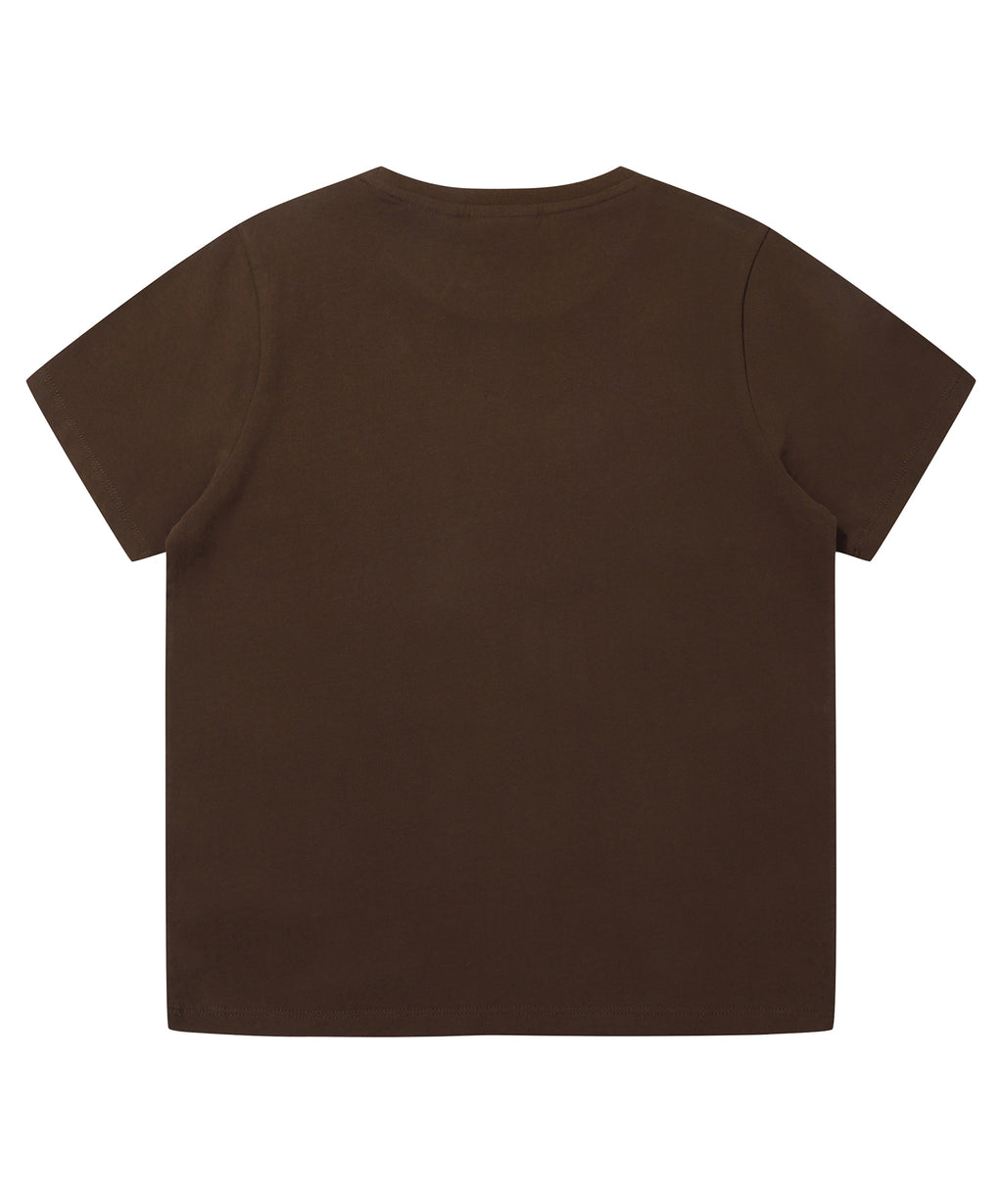 W Hotfix Logo T-Shirt - Brown
