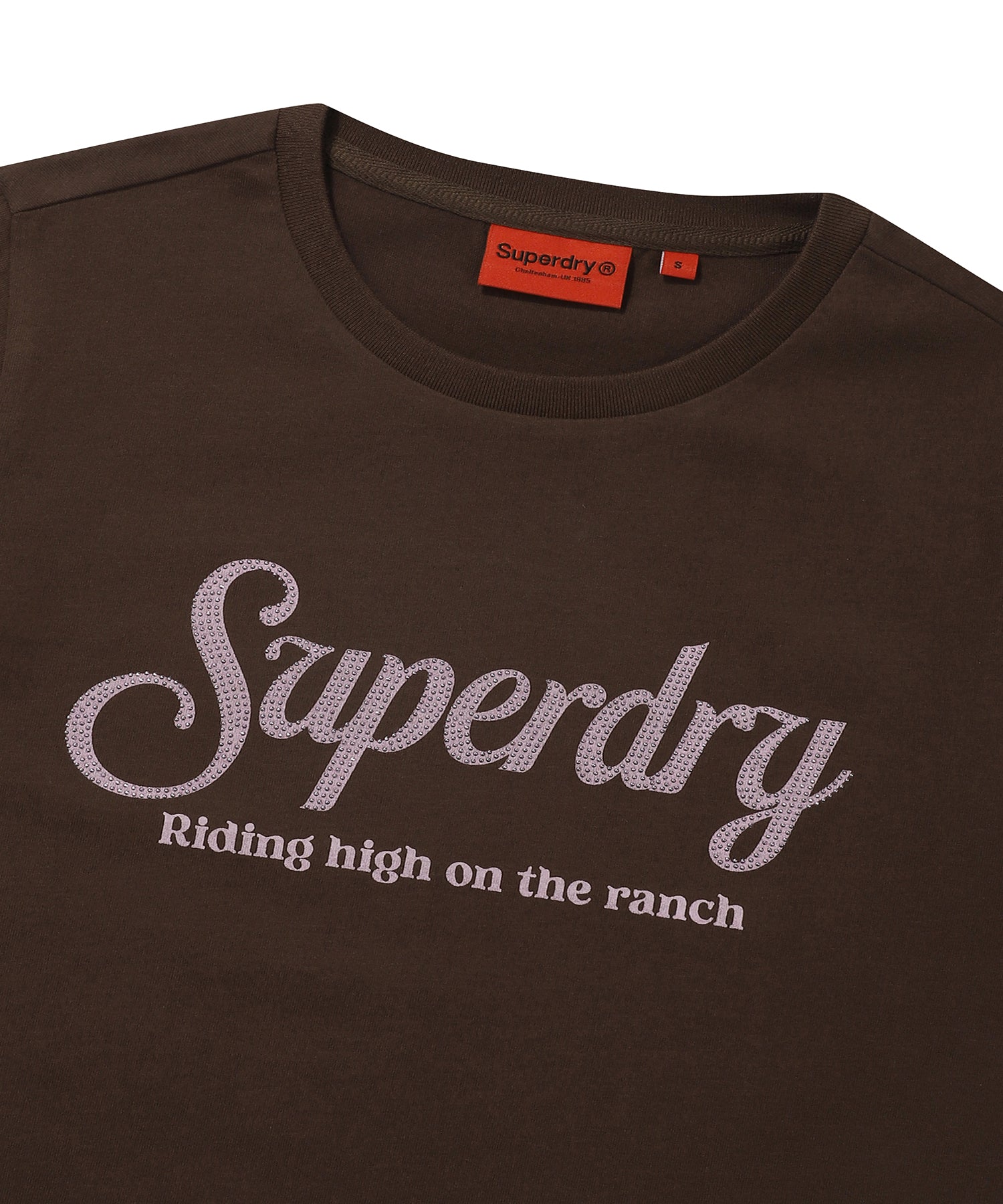 W Hotfix Logo T-Shirt - Brown