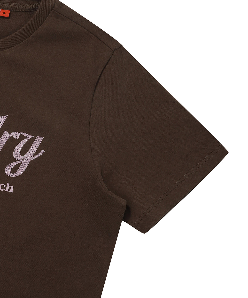 W Hotfix Logo T-Shirt - Brown