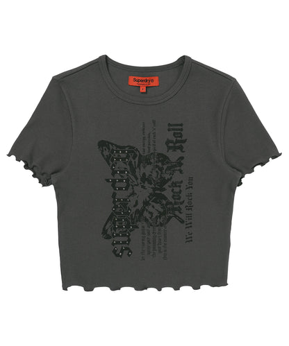 W Butterfly Rib T-Shirt