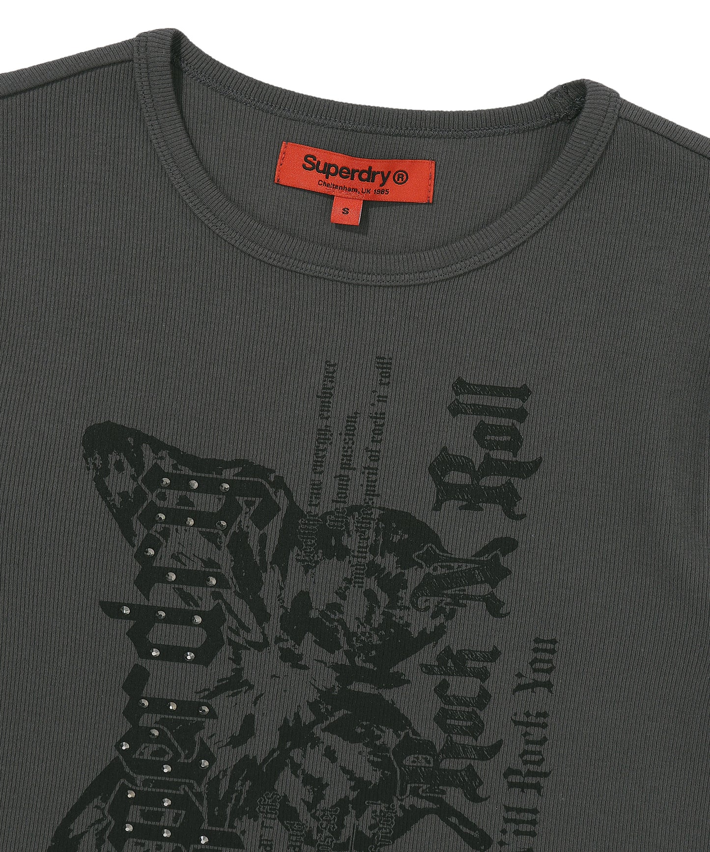 W Butterfly Rib T-Shirt
