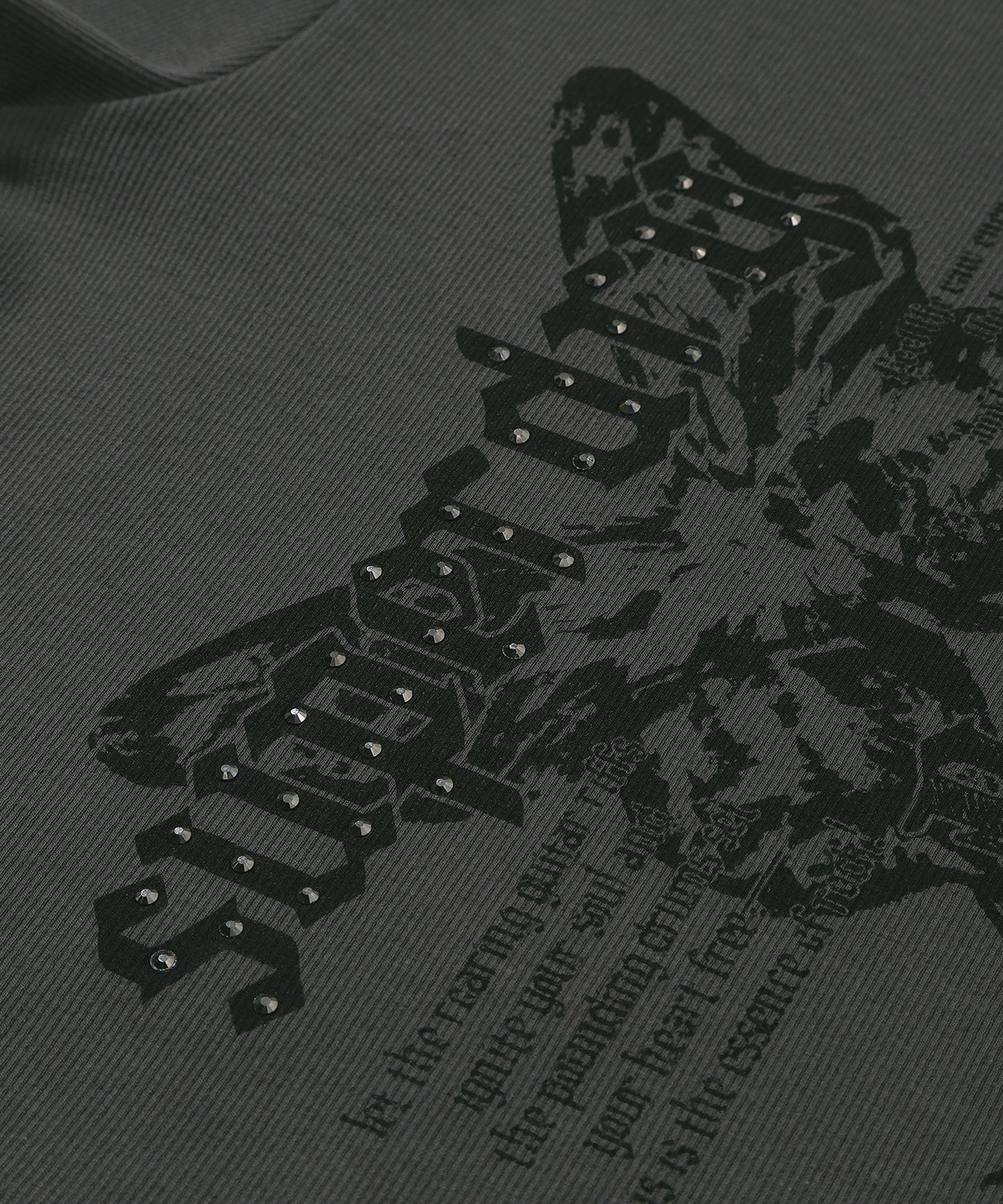 W Butterfly Rib T-Shirt