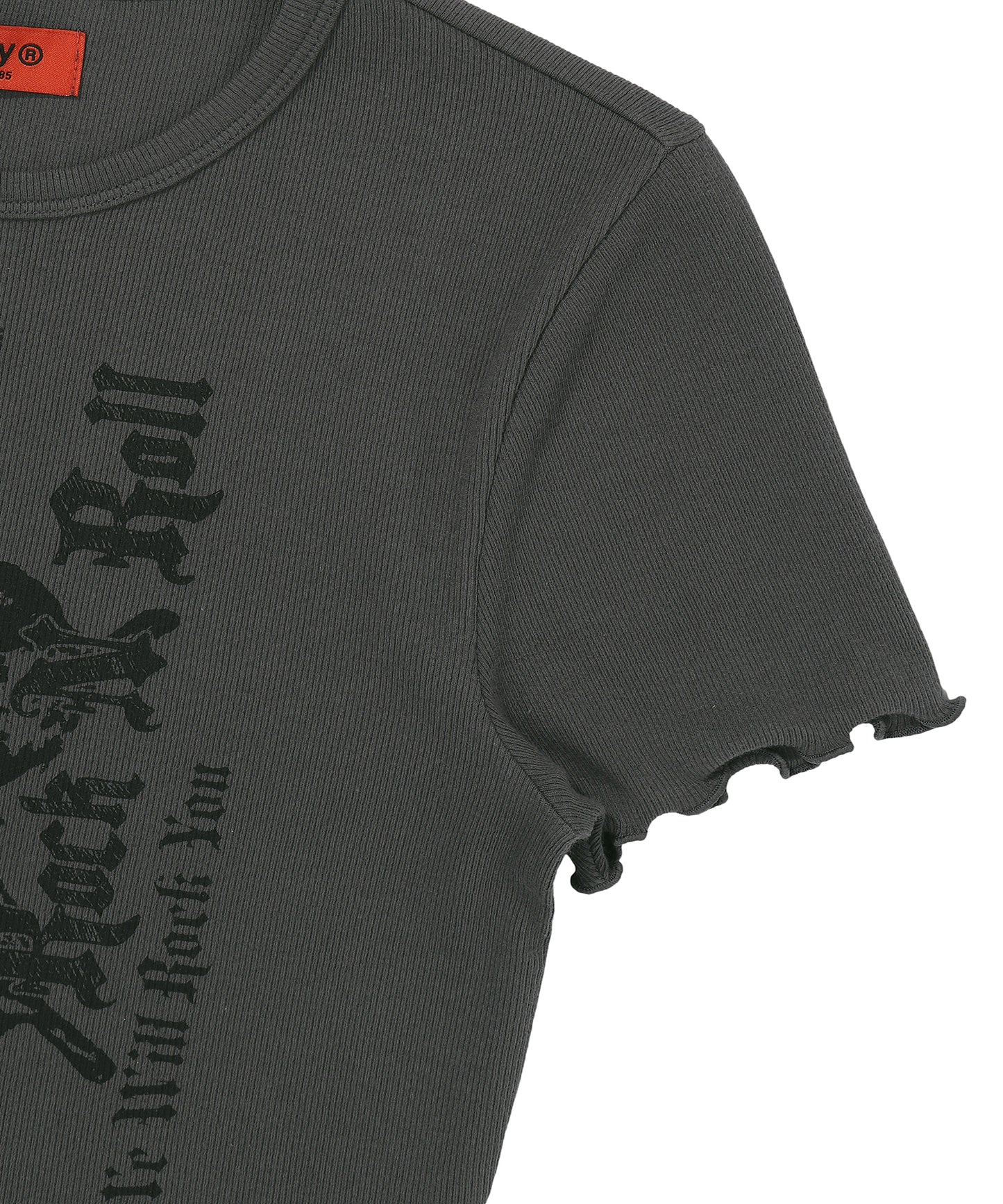 W Butterfly Rib T-Shirt