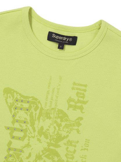 W Butterfly Rib T-Shirts
