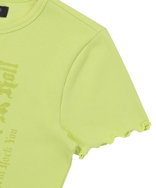 W Butterfly Rib T-Shirt
