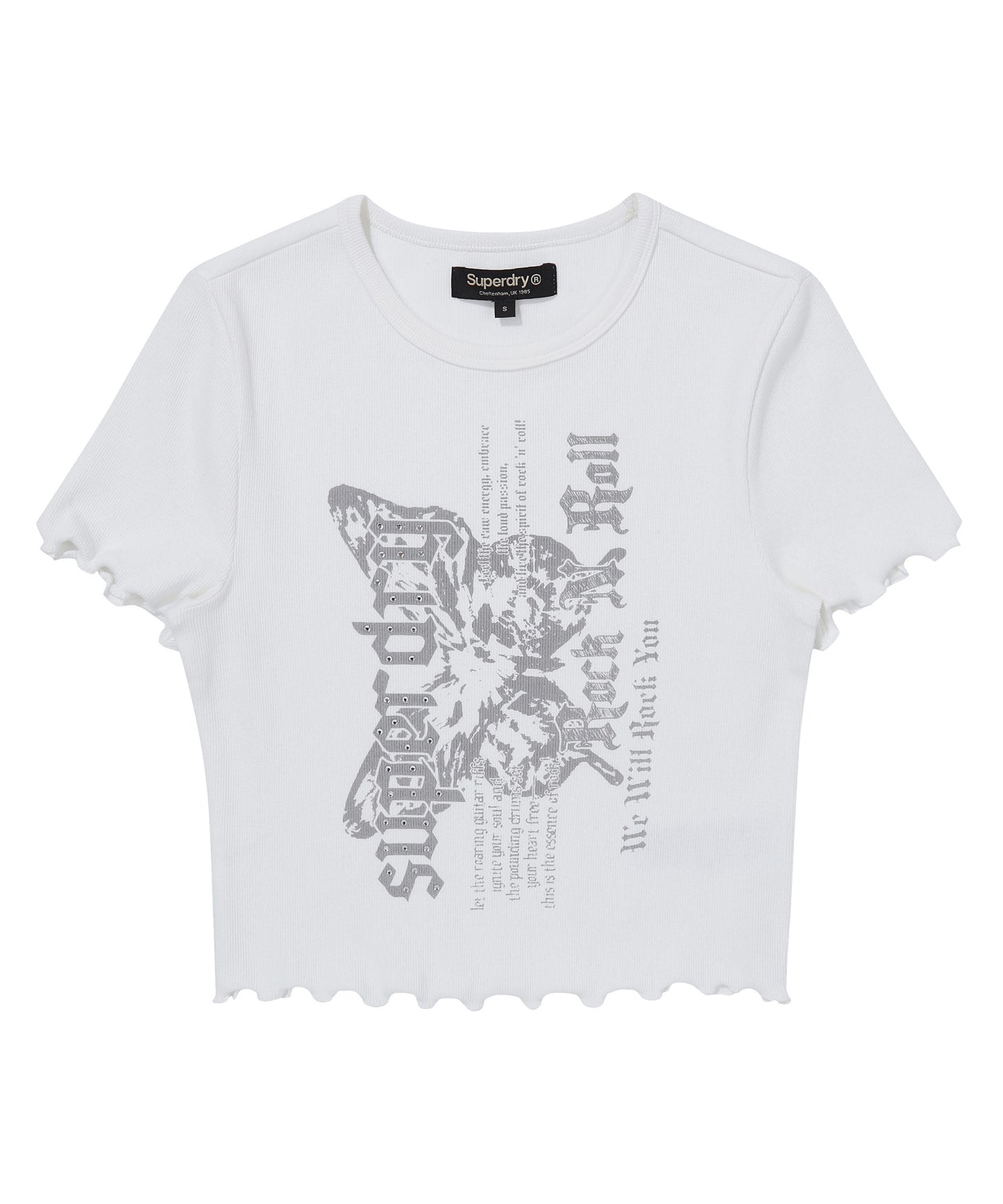 W Butterfly Rib T-Shirt