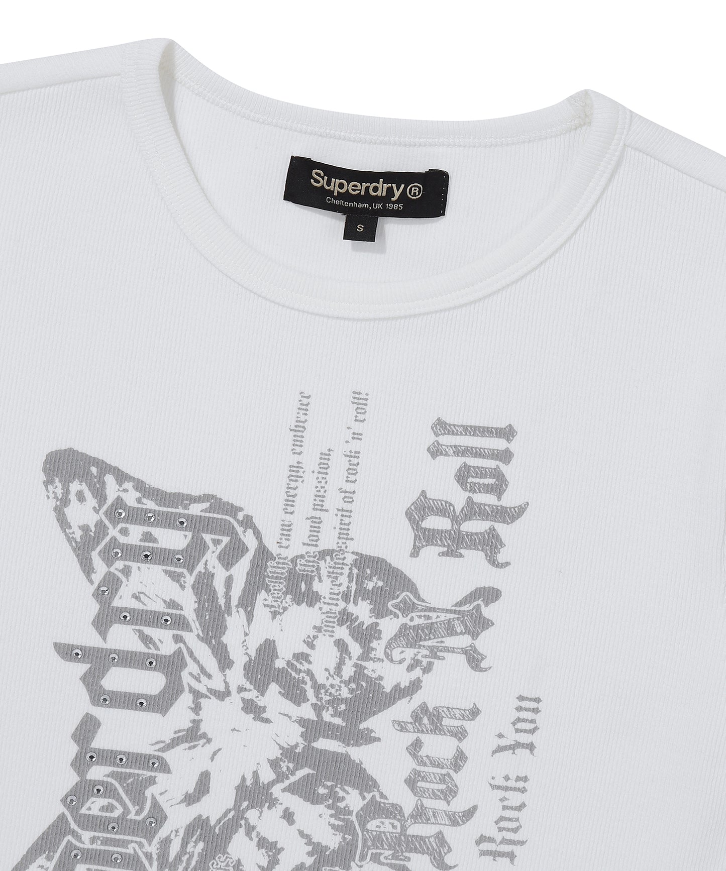 W Butterfly Rib T-Shirt