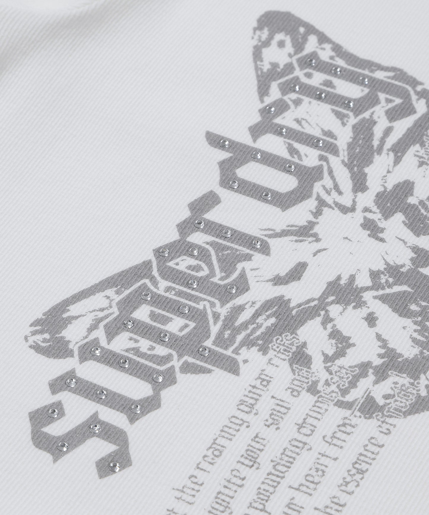 W Butterfly Rib T-Shirt