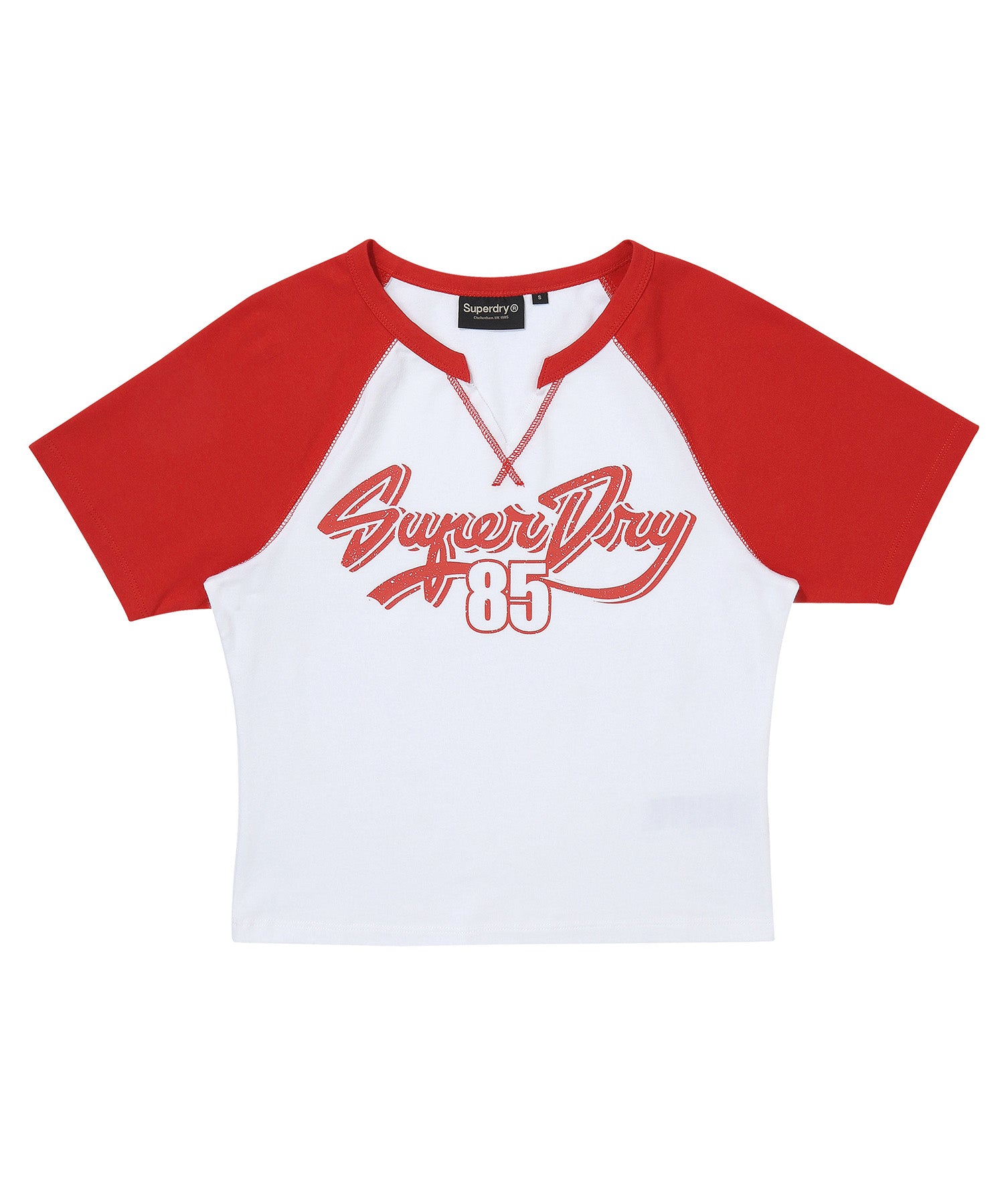 W Cap Sleeve T-Shirt - Red